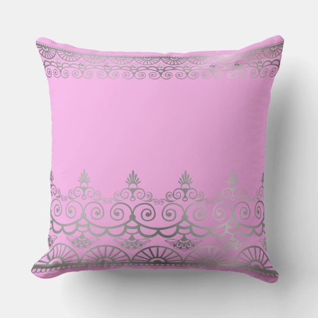 Cojín Decorativo Silver Mehndi - Pillow (Anverso)