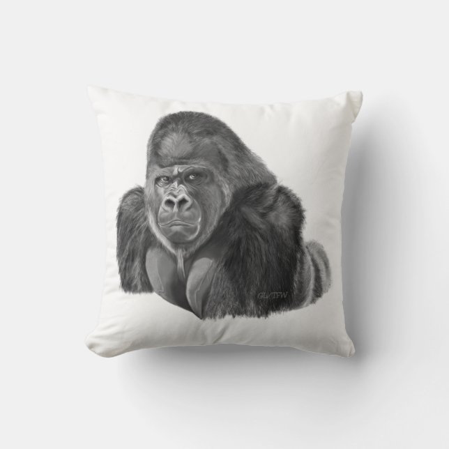 Cojín Decorativo Silverback Gorilla cushion ゴリラのクッション (Anverso)