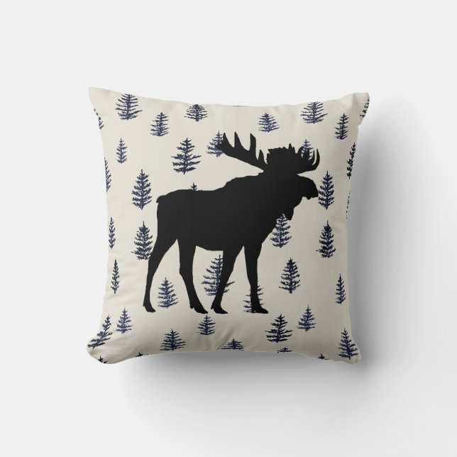 Cojín decorativo silvestre Moose Mountain Pine Tre (Anverso)
