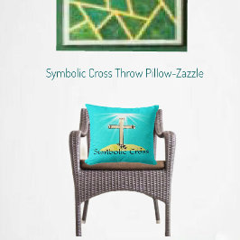 Cojín decorativo simbólico cruzado