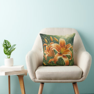 Cojín Decorativo Simbolismo de la Lilium lancifolia