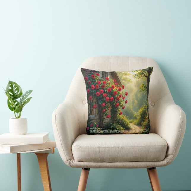 Cojín Decorativo Simbolismo de la Rosa (Silla)
