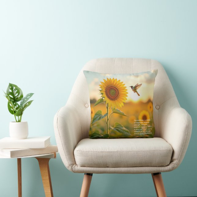 Cojín Decorativo Simbolismo del Girasol  (Silla)