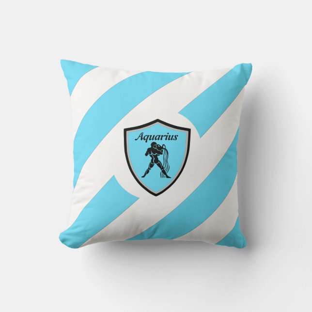 Cojín Decorativo Símbolo acuario    (Anverso)