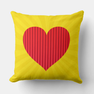 Cojín Decorativo Símbolo de amor del corazón rojo-18374