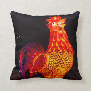 Cojín Decorativo Símbolo de gallo Zodiac