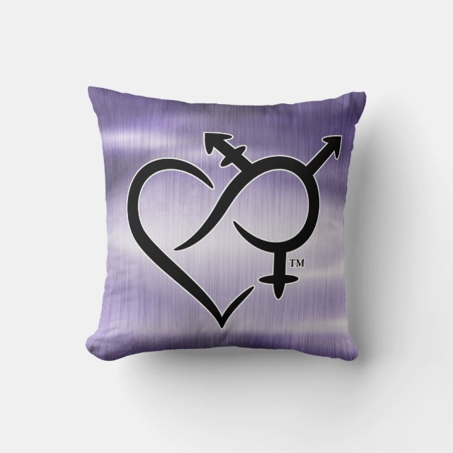 Cojín Decorativo Símbolo de inclusión y amor (Anverso)