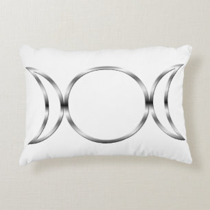 Cojín Decorativo Símbolo de la Triple Diosa de Pagan Caída
