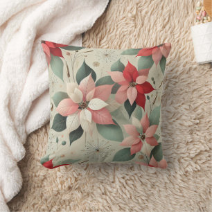 Cojín Decorativo Símbolo de Navidades Poinsettia Flor Sofa Cushion