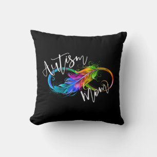 Cojín Decorativo Símbolo de neurodiversidad arco iris autismo infin