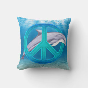 Cojín Decorativo Símbolo de paz delfín