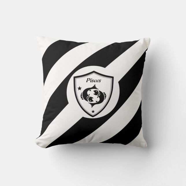 Cojín Decorativo Símbolo de Pisces       (Anverso)