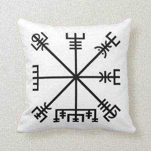 Cojín Decorativo Símbolo de viking de vegvisir