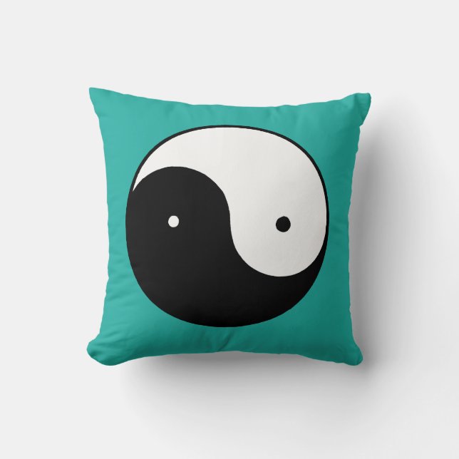 Cojín Decorativo Símbolo de Yin Yang (Anverso)