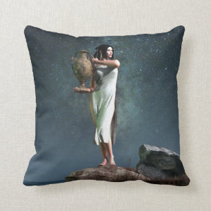 Cojín Decorativo Símbolo del zodiaco del acuario