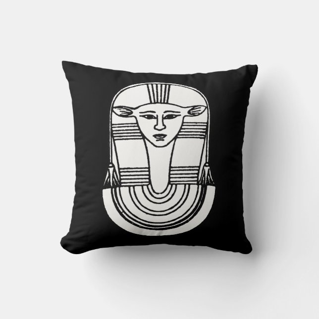 Cojín Decorativo Símbolo egipcio: Hathor (Anverso)