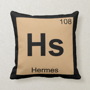 Cojín Decorativo Símbolo Hs - Hermes Dios Tabla Periódica de Químic