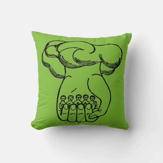 Cojín Decorativo Símbolo: Mano divina (Anverso)