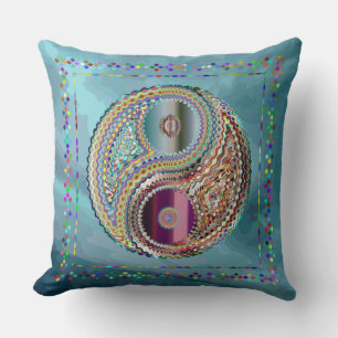 Cojín Decorativo Símbolo Yin-Yang Tones Jewel Cielo Fronterizo Pris