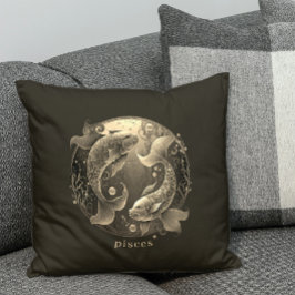 Cojín Decorativo Símbolo zodiaco margaritas de fantasía celeste