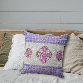 Cojín Decorativo Símbolos de flores rústicas