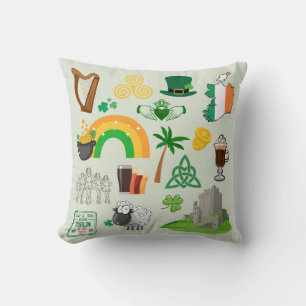 Cojín Decorativo Símbolos de Irlanda