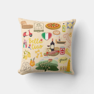 Cojín Decorativo Símbolos de Italia