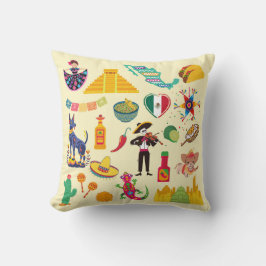 Cojín Decorativo Símbolos de México