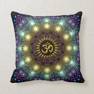 Cojín Decorativo Símbolos Mandala Om de luz de curación