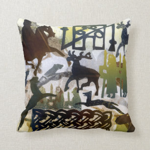 Cojín Decorativo Símbolos y cordón pictos