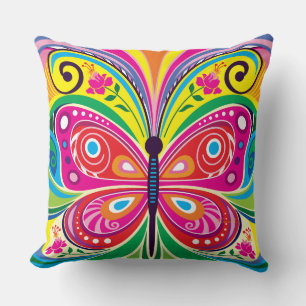 Cojín Decorativo Simetría Perfecta de Mariposa