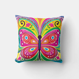 Cojín Decorativo Simetría Perfecta de Mariposa