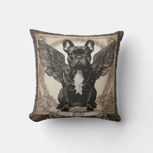 Cojín Decorativo Simpatía por la pérdida de su Bulldog Francés atig