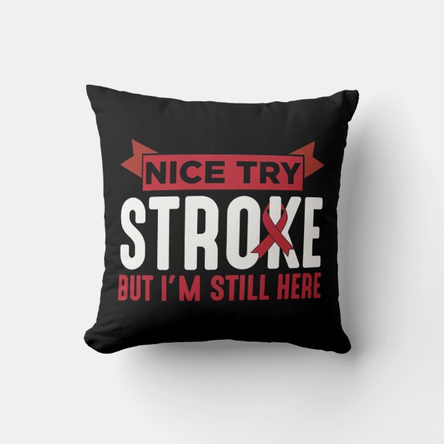 Cojín Decorativo Simpatizante de Stroke Stroke (Anverso)