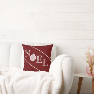 Cojín Decorativo Simple acento navideño minimalista de Noel