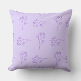 Cojín Decorativo Simple Almohadón De Flores Moradas
