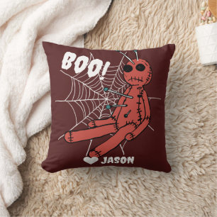 Cojín Decorativo Simple Happy Halloween muñeca espeluznante de vudú