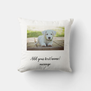 Cojín Decorativo simple minimal añade el nombre de tu mascota colla