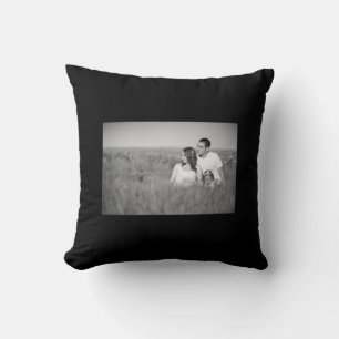 Cojín Decorativo Simple minimal añade tu foto texto brillo destello