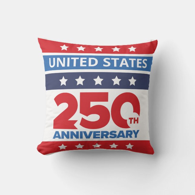 Cojín Decorativo Simple United States 250th Anniversary (Anverso)