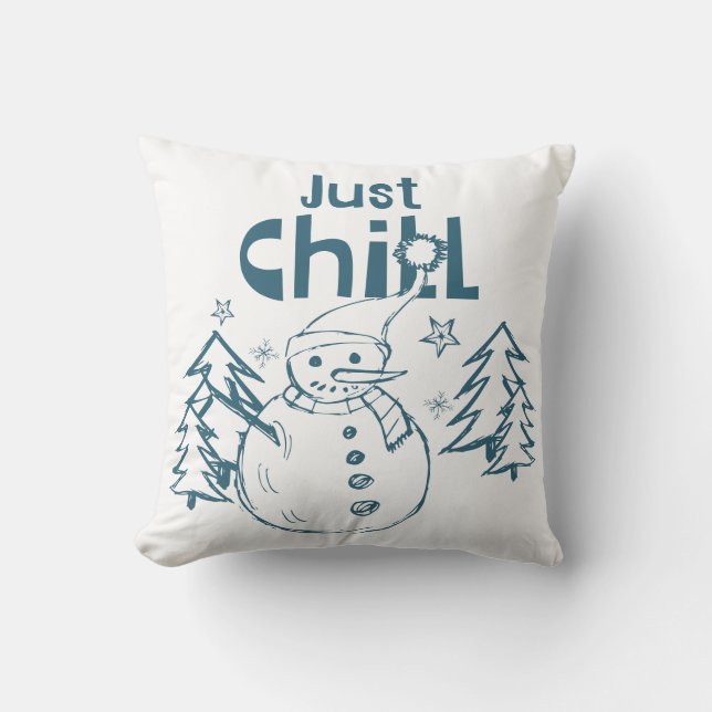 Cojín Decorativo Simplemente Relájate Navidades Divertidas (Anverso)