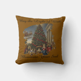Cojín Decorativo Simplex Knit Nativity Christmas Throw Pillow