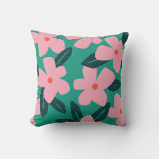 Cojín Decorativo Simplicidad floral: belleza abstracta