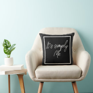 Cojín Decorativo Simply Me – Elegant Black Simple Coussins