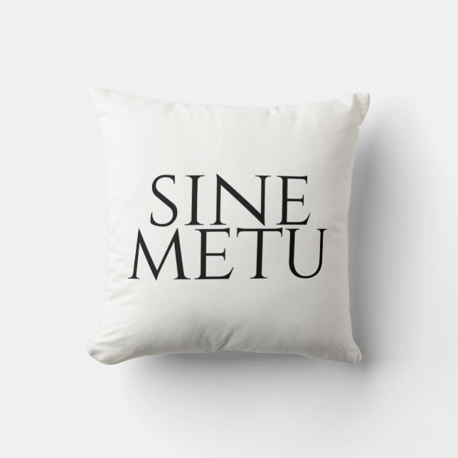 Cojín Decorativo Sine Metu - Sin Miedo (Anverso)
