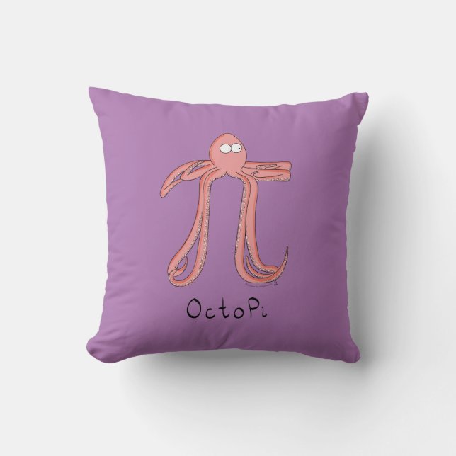 Cojín Decorativo Sinfín De Maestros Del Octopus Pi (Anverso)