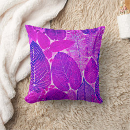 Cojín Decorativo Sinfonía de Neon Leaf Radiant Elegance