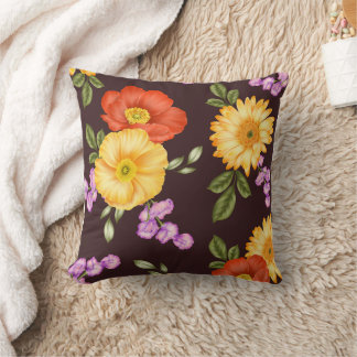 Cojín Decorativo Sinfonía de Otoño - Diseño Floral