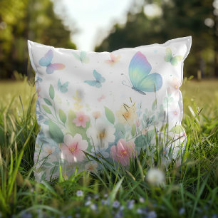 Cojín Decorativo Sinfonía Floral 🌸🦋