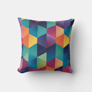 Cojín Decorativo Sinfonía geométrica prismática